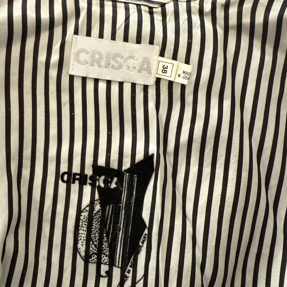 Vintage CRISCA Germany wool jacket sz 38 - Picture 5 of 6